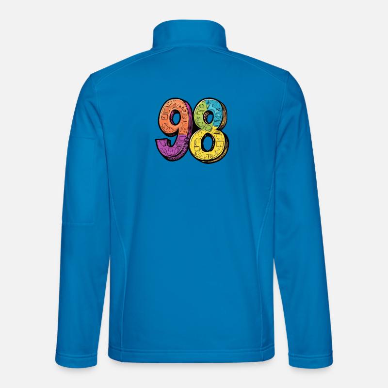 98 Zahl Bunt - Unisex Softshelljacke - Lichtblau