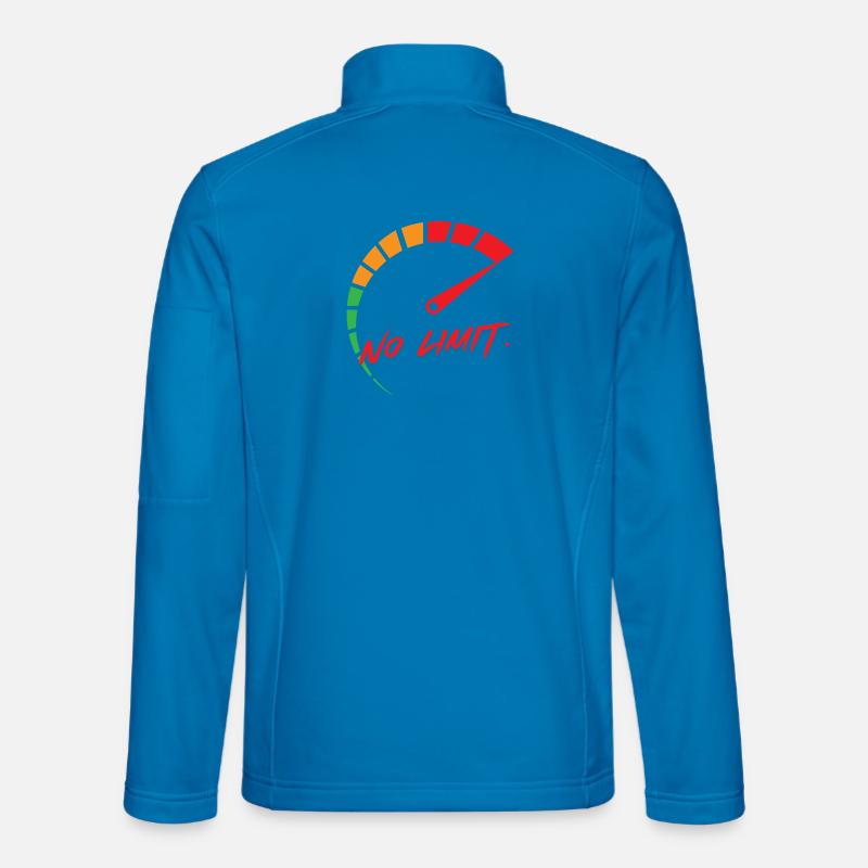 No limit: speed display - Unisex Softshell Jacket - light blue