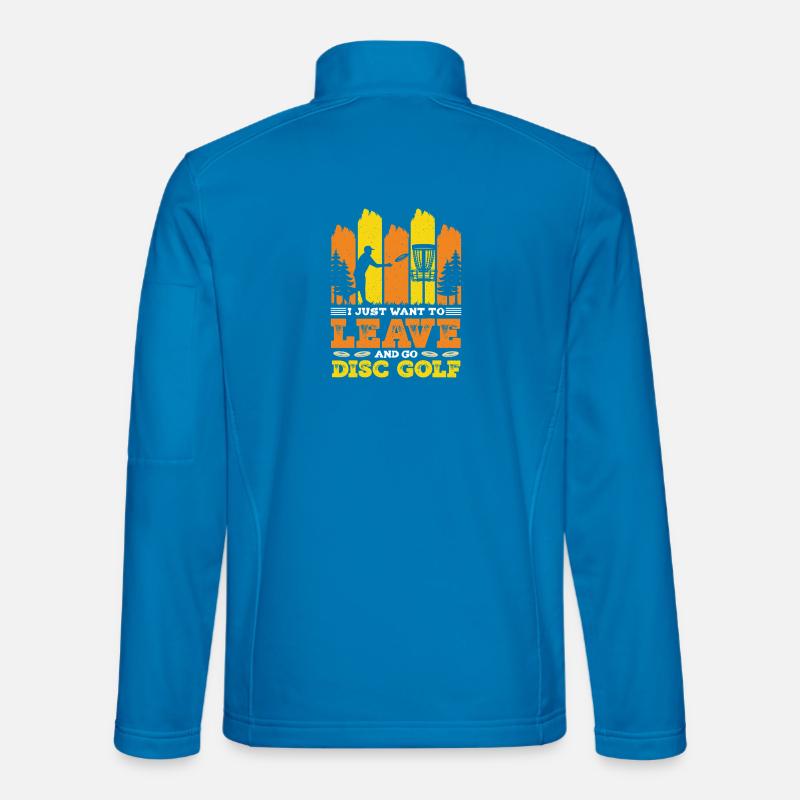 Cadeaux de disc golf Disc Golf - Veste en tissu softshell Unisexe - bleu clair