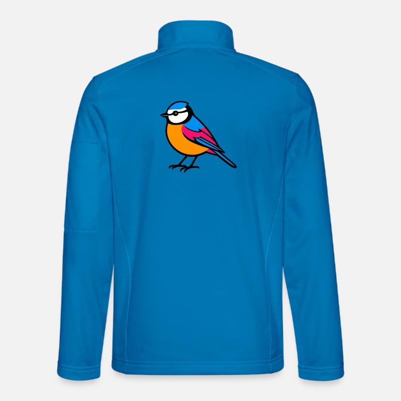 Blue Flat Design Minimalistisch - Unisex Softshelljacke - Lichtblau