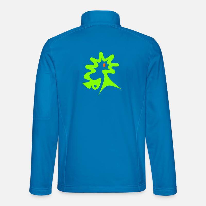Wurmfisch und Seepferdchen - Unisex Softshelljacke - Lichtblau