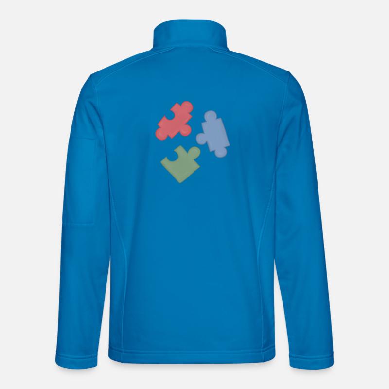 Puzzle Colors Puzzle Group of Three Unisex Softshell Jacket