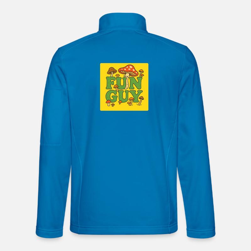Fun Guy Pilz-Tee - Unisex Softshelljacke - Lichtblau