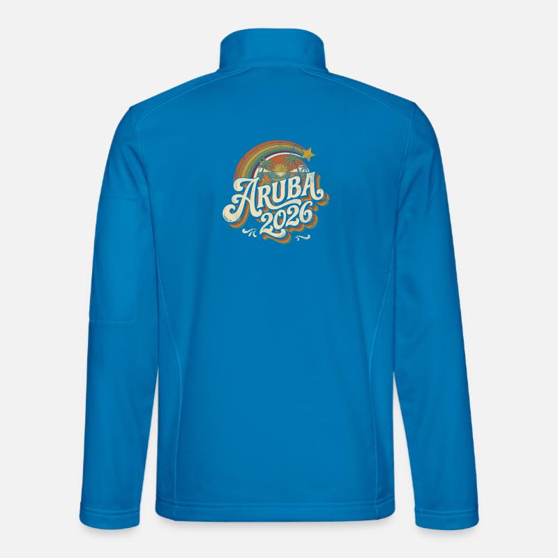 Aruba 2026 Retro Sunset - Unisex Softshell Jacket - light blue