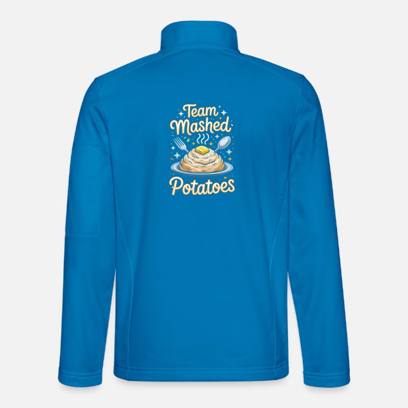 Team Mashed Potatoes Mash Design - Unisex Softshell Jacket - light blue