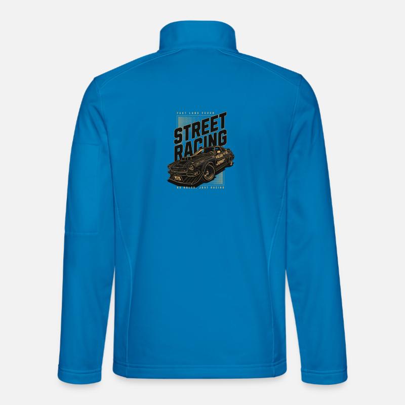 Straßenrennwagen-Print - Unisex Softshelljacke - Lichtblau