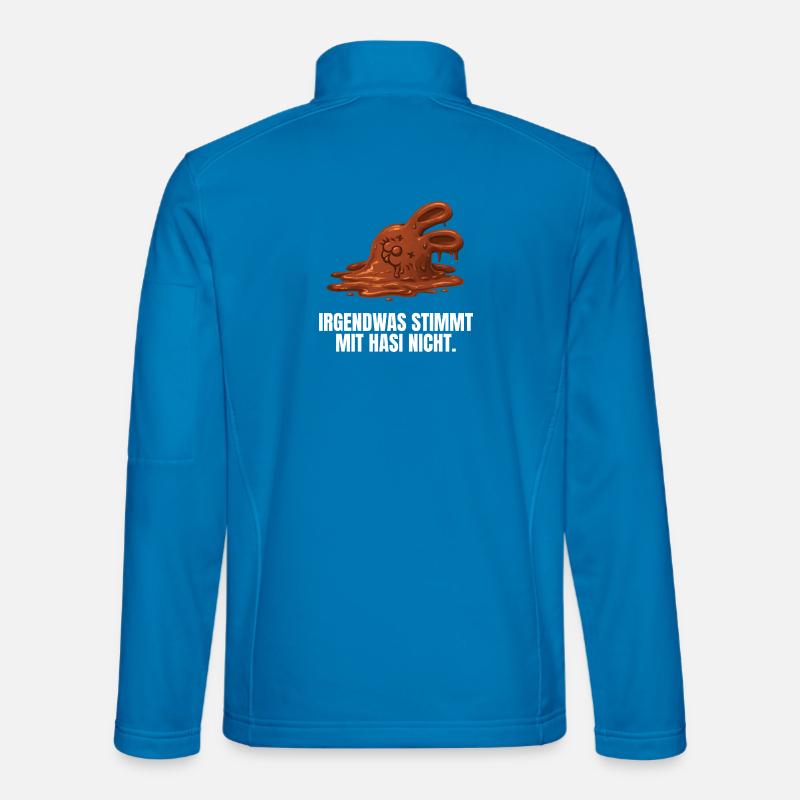 Something's wrong with bunny Easter - Unisex Softshell Jacket - light blue