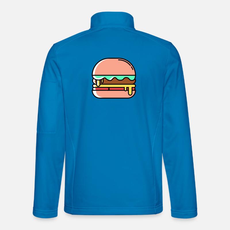 Burger Icon - Unisex Softshell Jacket - light blue