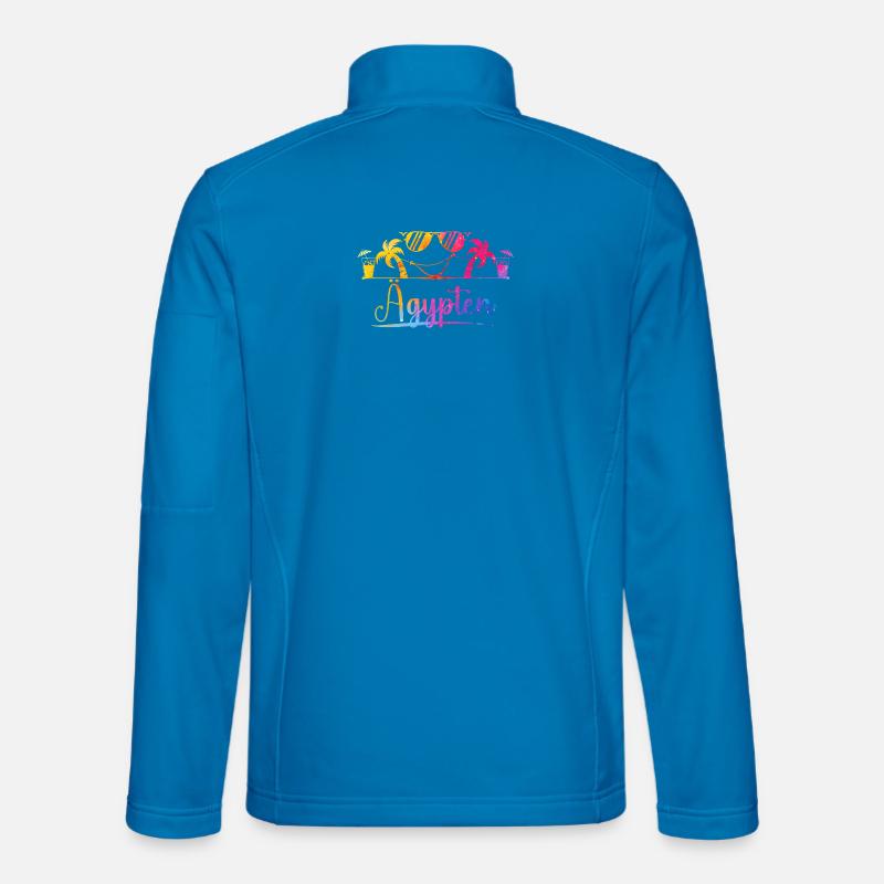 Egypt Tropical Beach Palm Trees - Unisex Softshell Jacket - light blue