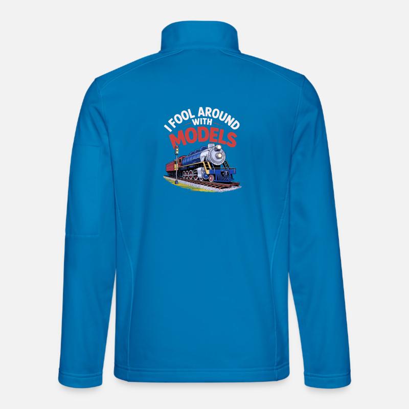 I play around with models - Unisex Softshell Jacket - light blue