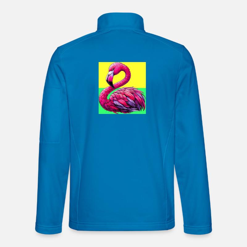 Flamingo - Unisex Softshelljacke - Lichtblau