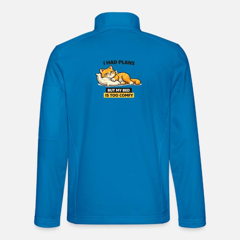 Bequeme Katzenbettpläne - Unisex Softshelljacke - Lichtblau