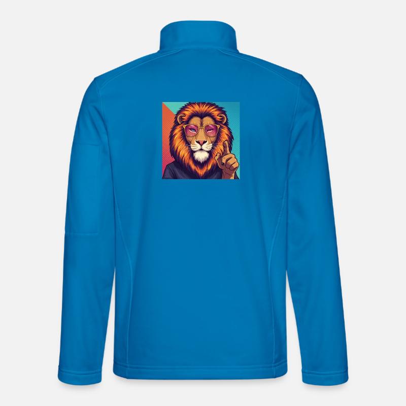 Frankensteen: The Wise King - Pop Art - Unisex Softshell Jacket - light blue