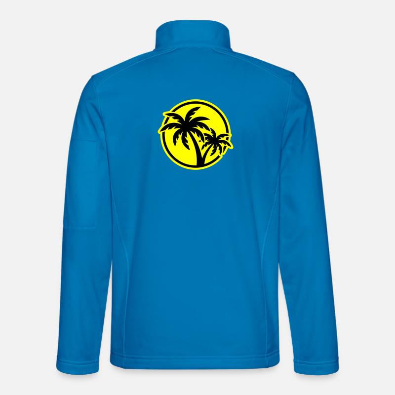 Palm Tree Symbol Beach - Unisex Softshell Jacket - light blue