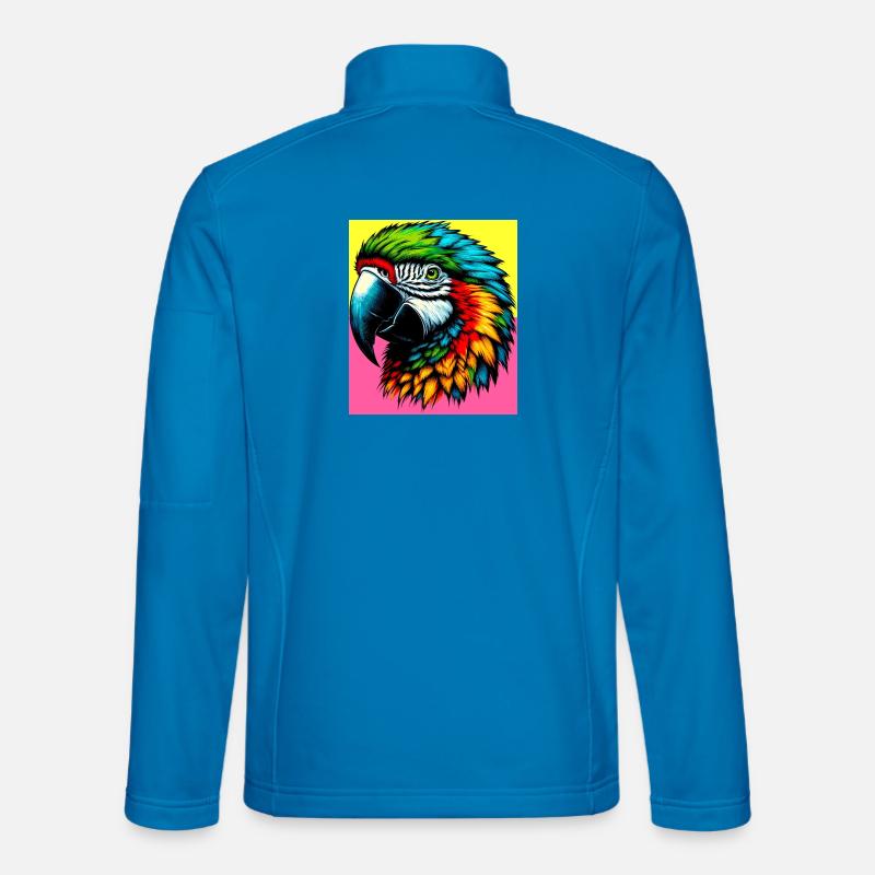Papagei - Unisex Softshelljacke - Lichtblau