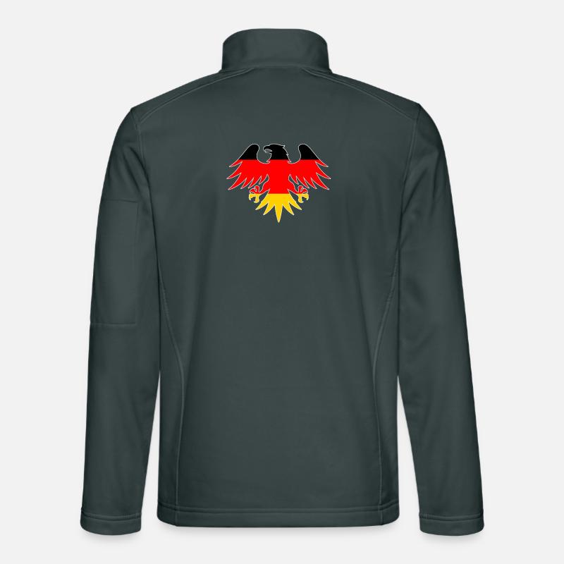 German flag eagle motif Unisex Softshell Jacket