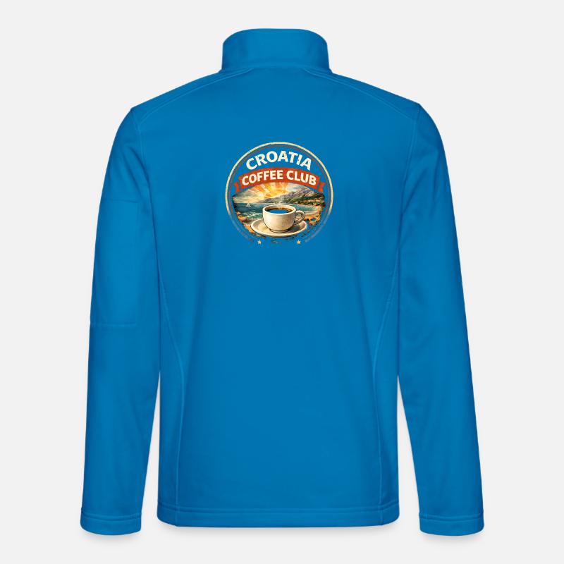 Croatia Coffee Club Coastal Coffee - Unisex Softshell Jacket - light blue