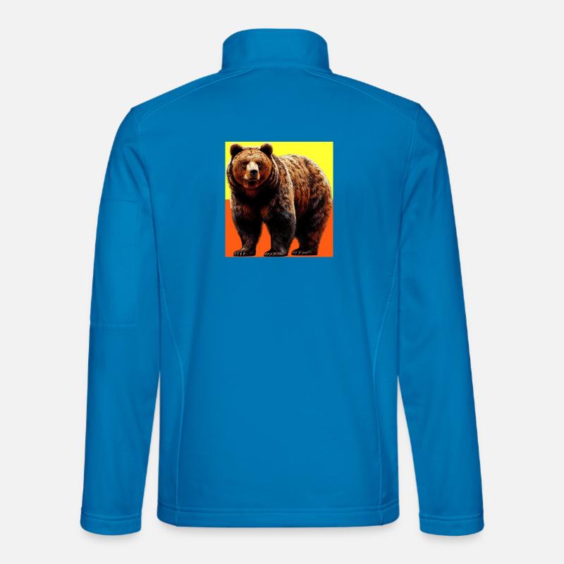 Bär - Unisex Softshelljacke - Lichtblau