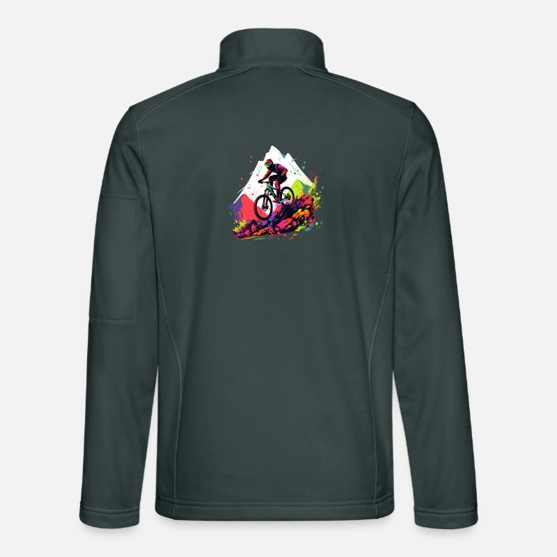 Sentier de VTT coloré Veste en tissu softshell Unisexe