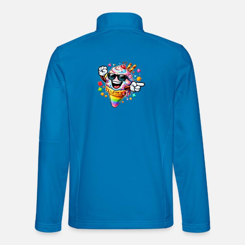 Eis mit Sonnenbrille - Unisex Softshelljacke - Lichtblau