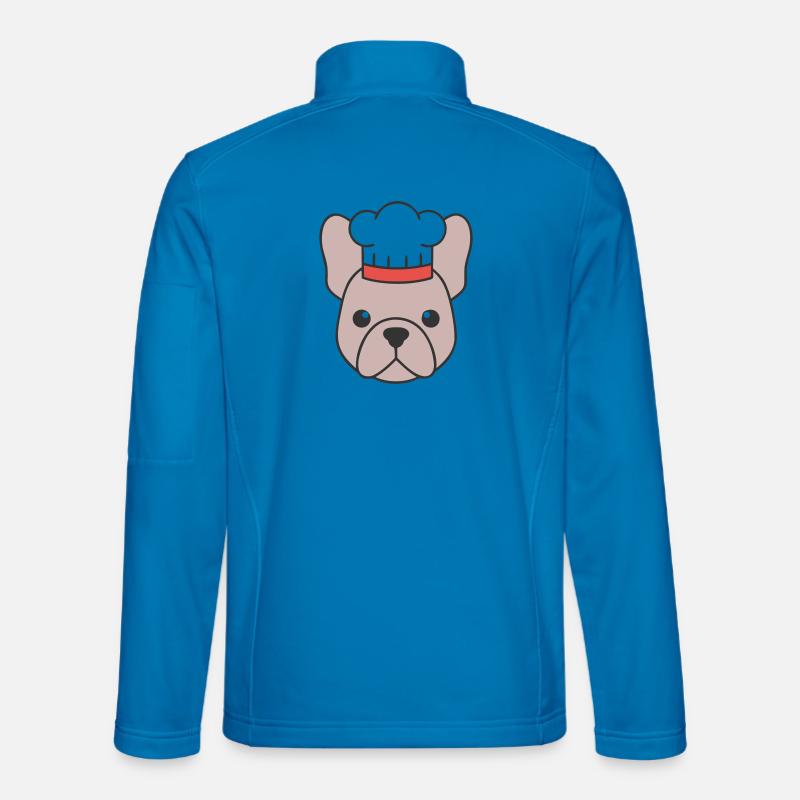 Frenchie Chef Hat Head Logo Unisex Softshell Jacket