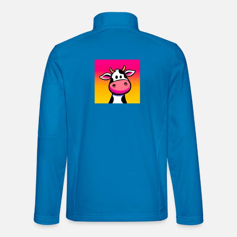 cow - Unisex Softshell Jacket - light blue