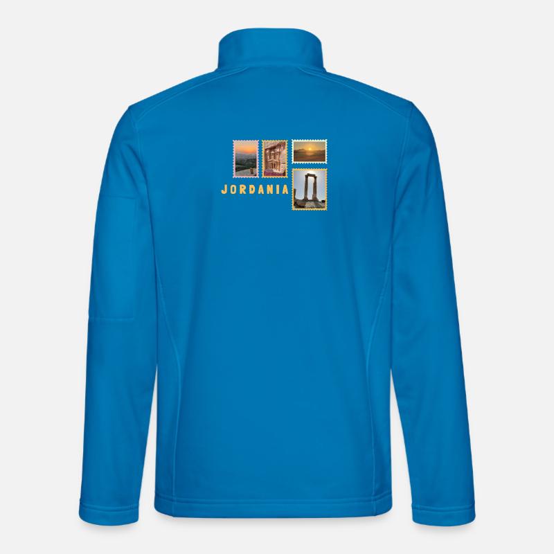 Jordanien Collage - Unisex Softshelljacke - Lichtblau