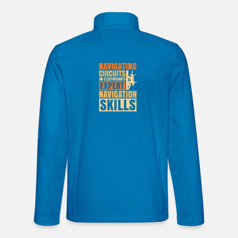 Electrician, Electronics Technician, Electrician - Unisex Softshell Jacket - light blue