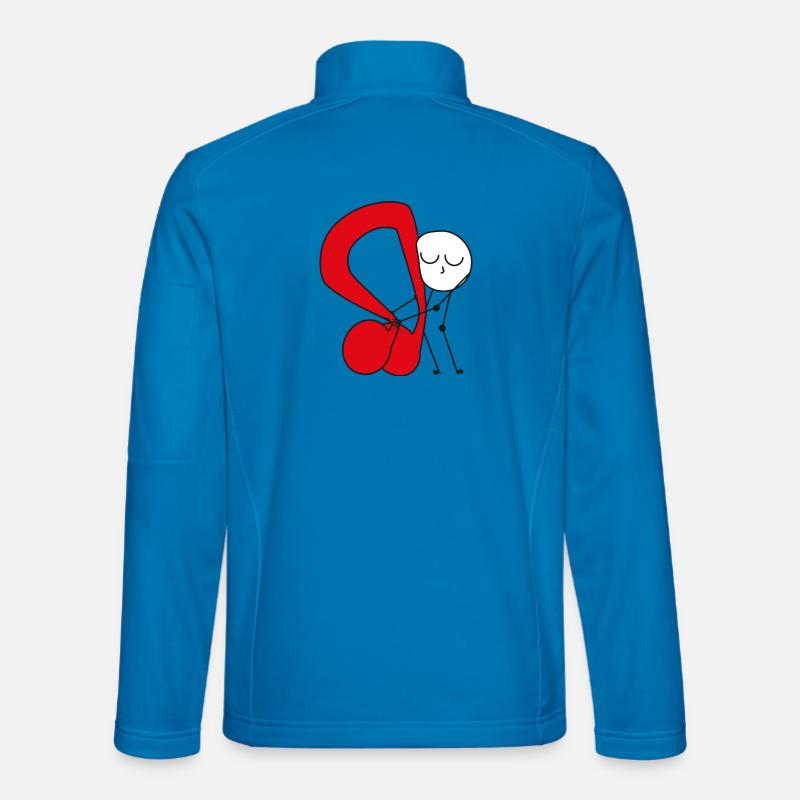 Cuddle Red Music Note Unisex Softshell Jacket