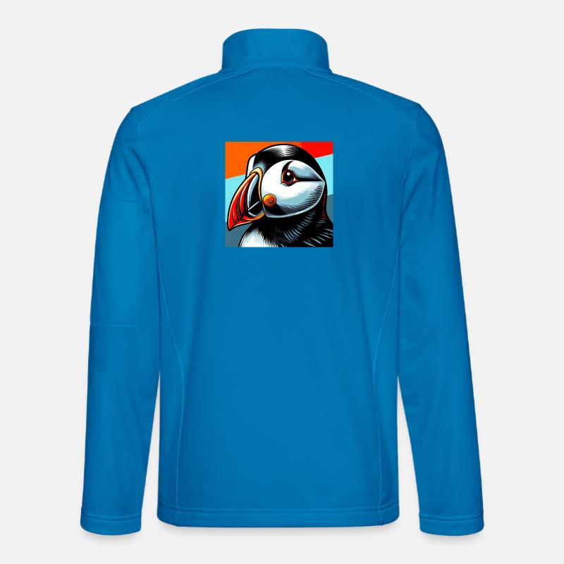 Papageitaucher - Unisex Softshelljacke - Lichtblau
