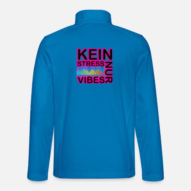 Kein Stress Vibes Neon - Unisex Softshelljacke - Lichtblau