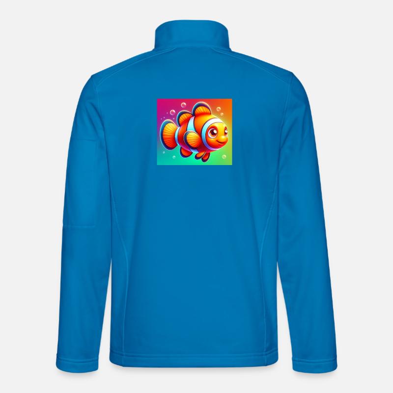 Clownfisch - Unisex Softshelljacke - Lichtblau