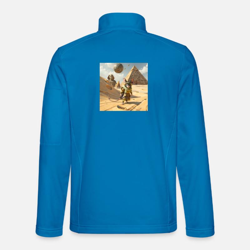 Adventurous Rat in Egypt - Unisex Softshell Jacket - light blue