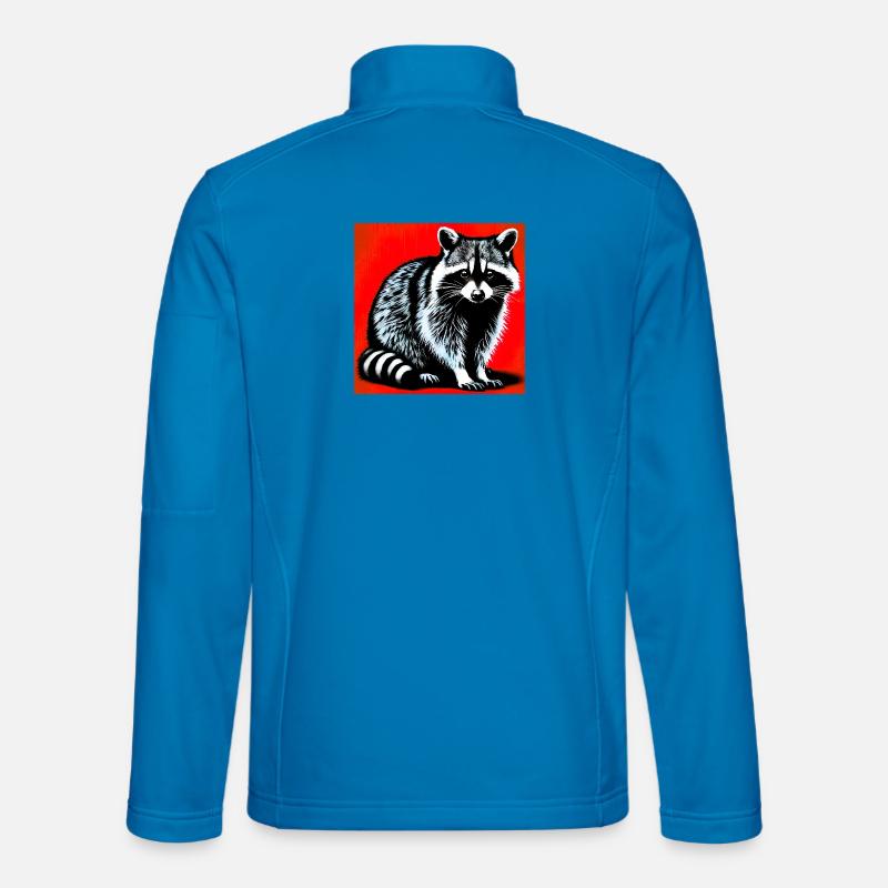 Waschbär - Unisex Softshelljacke - Lichtblau