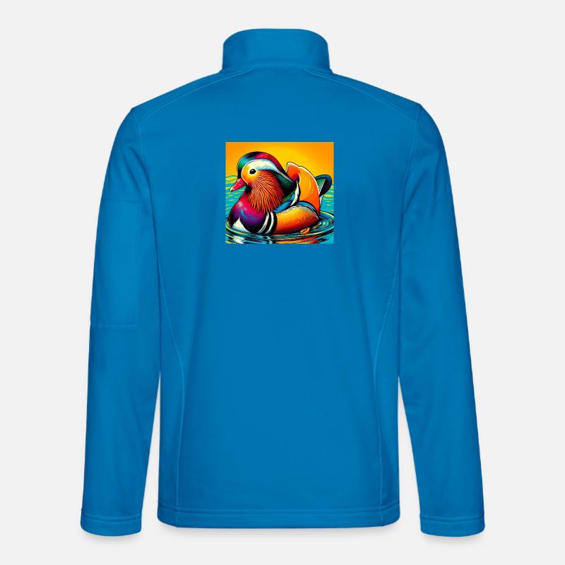 Mandarin duck - Unisex Softshell Jacket - light blue