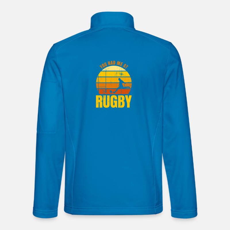Rugbyspruch - Unisex Softshelljacke - Lichtblau