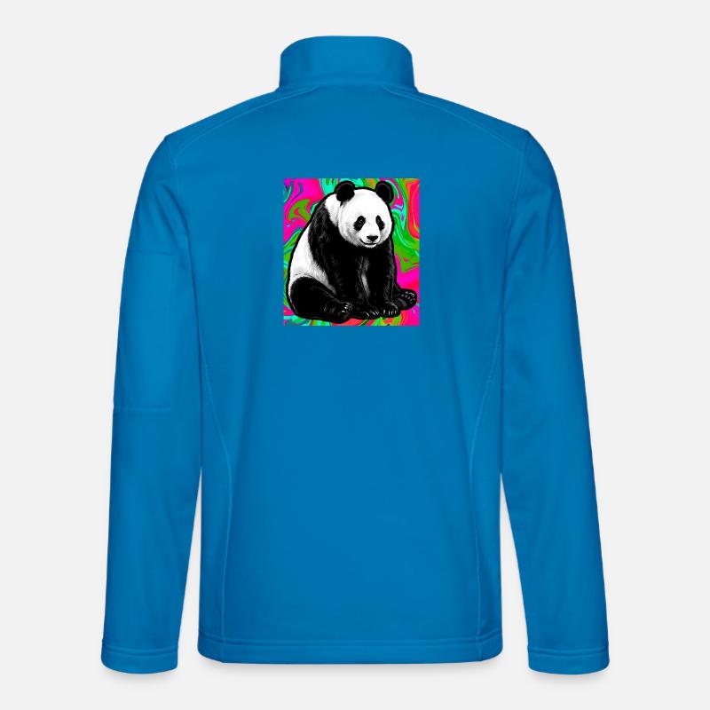 Panda - Unisex Softshelljacke - Lichtblau