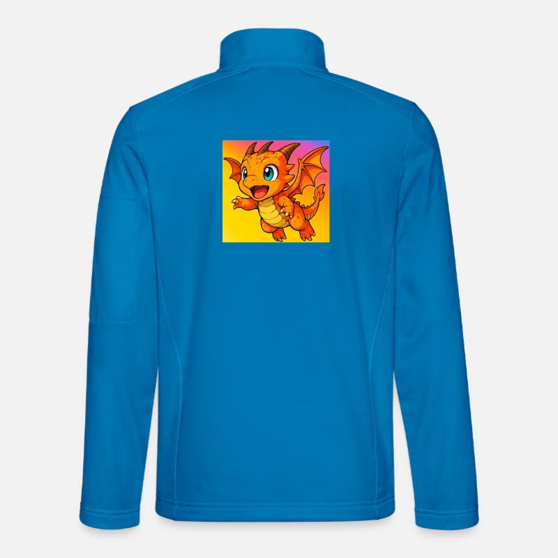Drache - Unisex Softshelljacke - Lichtblau
