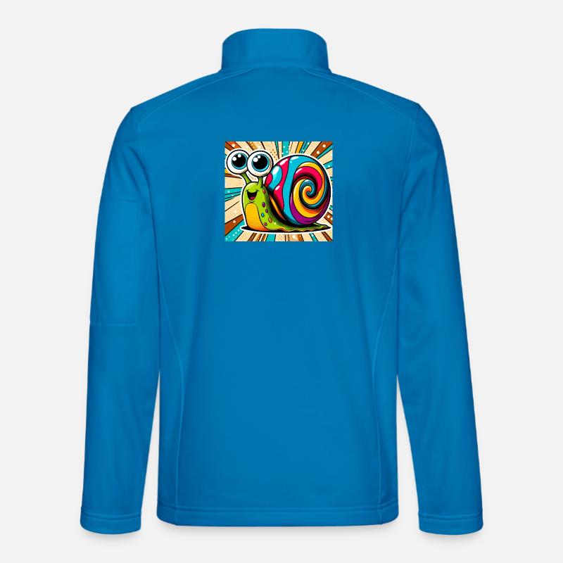 Schnecke - Unisex Softshelljacke - Lichtblau