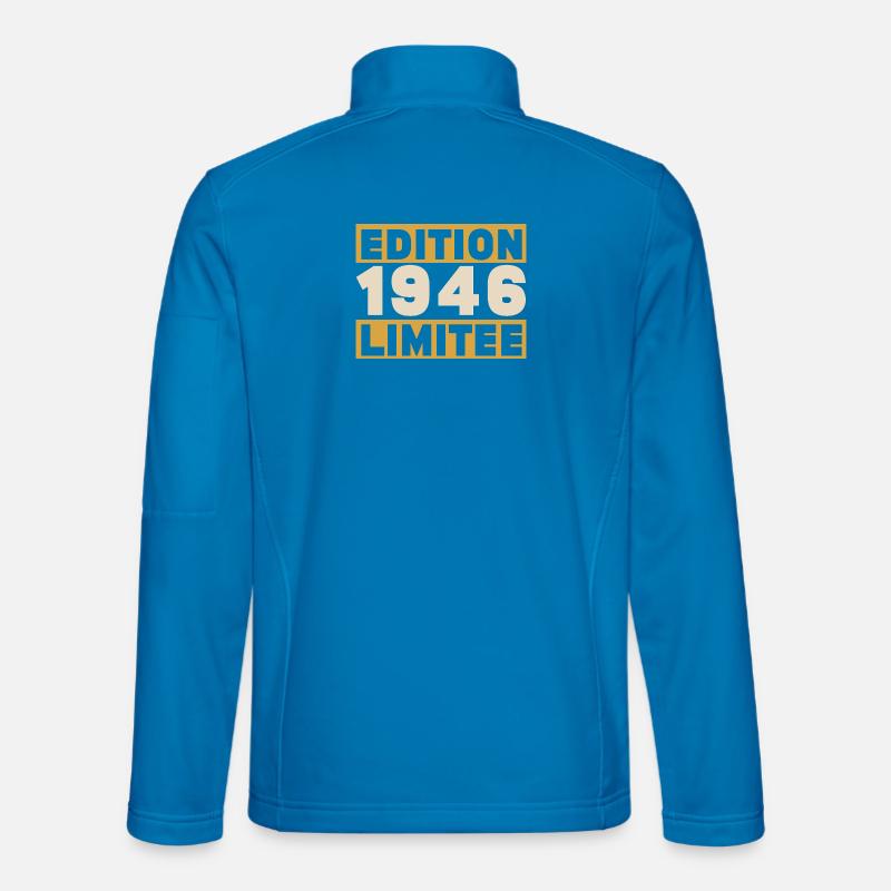 1946 80 Jahre Jubiläumsgeschenk - Unisex Softshelljacke - Lichtblau