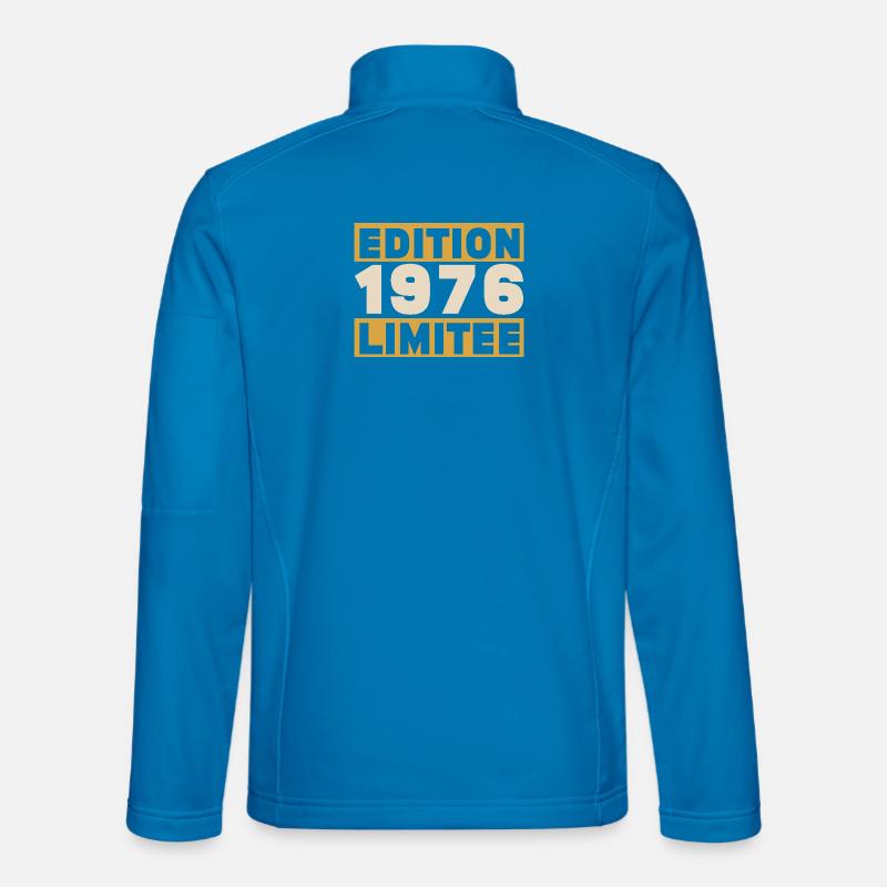 1976 50 Jahre Jubiläumsgeschenk - Unisex Softshelljacke - Lichtblau