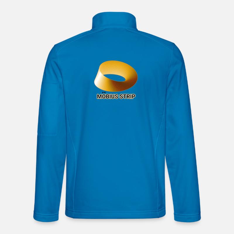 Ruban de Möbius Doré Veste en tissu softshell Unisexe