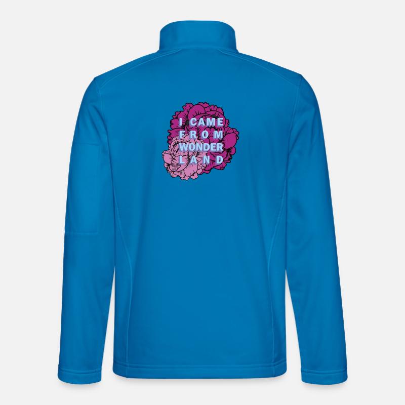 Wunderland Blumen Motiv - Unisex Softshelljacke - Lichtblau