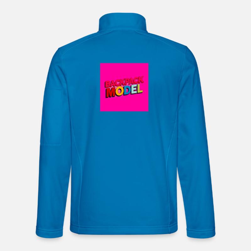 Backpack Model Neon Text Unisex Softshell Jacket