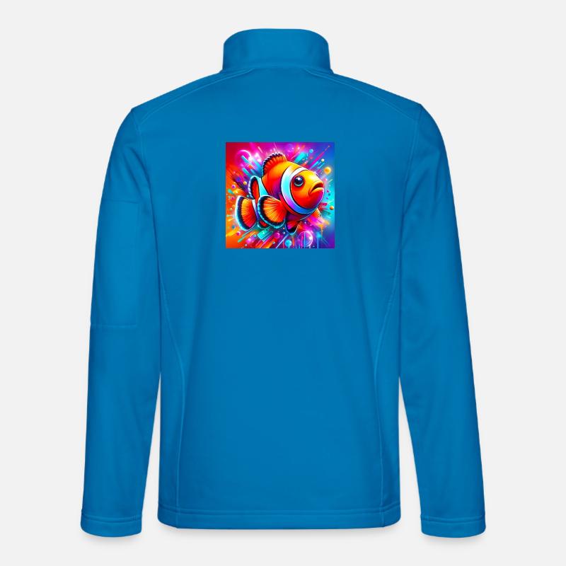 Clownfisch - Unisex Softshelljacke - Lichtblau