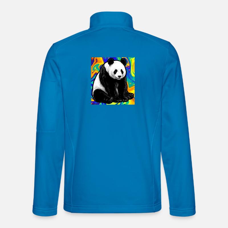 panda - Unisex Softshell Jacket - light blue