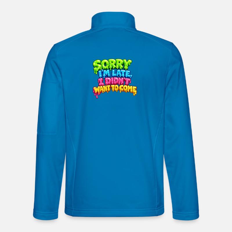 Neon Boiling Late Nachricht - Unisex Softshelljacke - Lichtblau
