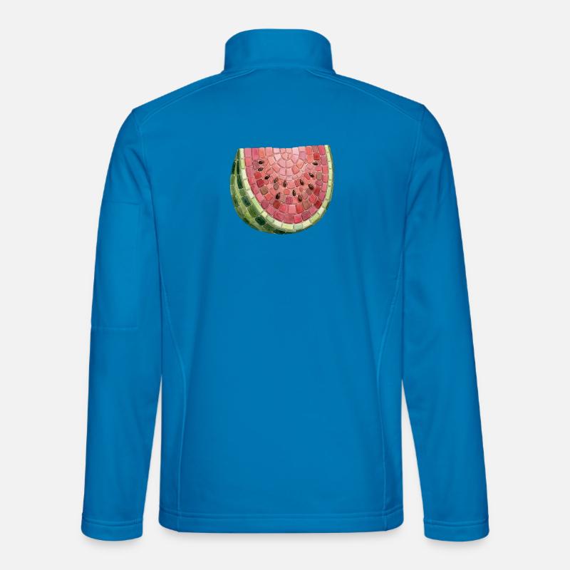 Mosaïque de pastèque - Cadeau d’art d’été Veste en tissu softshell Unisexe