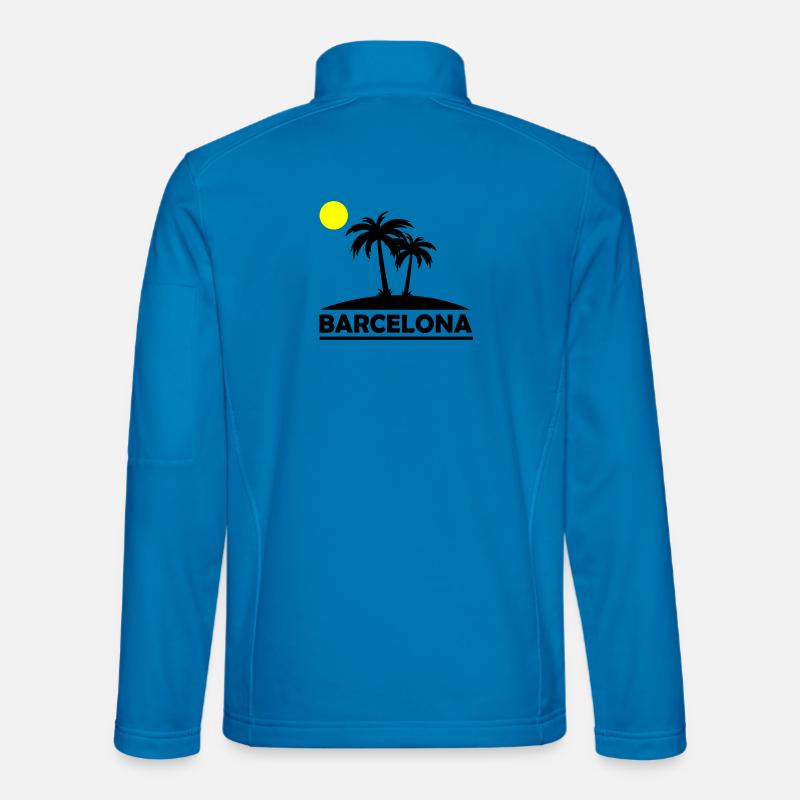 Barcelona Beach - Unisex Softshell Jacket - light blue