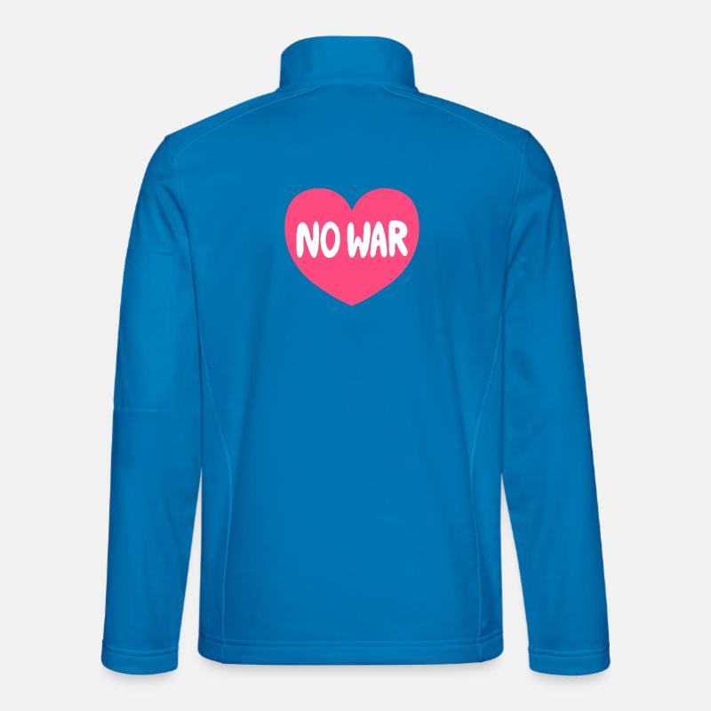 No War Heart Peace Grafik - Unisex Softshelljacke - Lichtblau